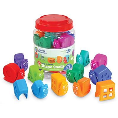 Learning Resources Snap-n-Learn 20 stuks educatieve slakken voor peuters vanaf 18 maanden Learning Resources Snap-n-Learn 20 stuks educatieve slakken voor peuters vanaf 18 maanden