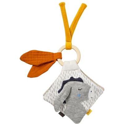 Fehn Stoffen fotoboek voor baby's en peuters vanaf 0 maanden, ezel en beer, met rammelaar, knisperpapier en spiegel, stoffen fotoboek voor baby's en peuters tot Fehn Stoffen fotoboek voor baby's en peuters vanaf 0 maanden, ezel en beer, met rammelaar, knisperpapier en spiegel, stoffen fotoboek voor baby's en peuters tot