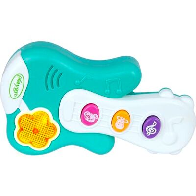 Playgro Little Strummer Light-Up gitaar, interactieve elektronische gitaar voor baby's, musciaal speelgoed, 7 melodieën en geluiden, vanaf 9 maanden Playgro Little Strummer Light-Up gitaar, interactieve elektronische gitaar voor baby's, musciaal speelgoed, 7 melodieën en geluiden, vanaf 9 maanden