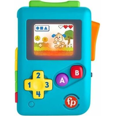 Fisher-Price Lachen en Ontwaken Mijn eerste spelconsoleMuziekspeelgoed, Franse versie, voor baby's en kinderen van 6 maanden tot 3 jaar, HBC85 Fisher-Price Lachen en Ontwaken Mijn eerste spelconsoleMuziekspeelgoed, Franse versie, voor baby's en kinderen van 6 maanden tot 3 jaar, HBC85