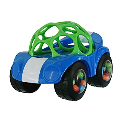 Bright Starts Oball rammelaar & Roll Sports raceauto, gemakkelijk vast te pakken speelgoed, vanaf 3 maanden, willekeurige kleur, blauw of rood, (1 stuk) Bright Starts Oball rammelaar & Roll Sports raceauto, gemakkelijk vast te pakken speelgoed, vanaf 3 maanden, willekeurige kleur, blauw of rood, (1 stuk)