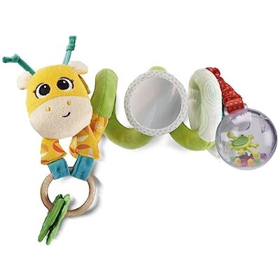 Chicco Wandelkabel, mevrouw Giraf, spiraalvormige kinderwagen, kleurrijk, giraffe, kinderwagenspel met rammelaar, ring met activiteiten en spiegel, spelletjes voor baby's en kinderen, 6 maanden, 3 Chicco Wandelkabel, mevrouw Giraf, spiraalvormige kinderwagen, kleurrijk, giraffe, kinderwagenspel met rammelaar, ring met activiteiten en spiegel, spelletjes voor baby's en kinderen, 6 maanden, 3