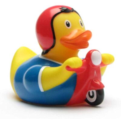 Duckshop Badeend I Cietscheente I Scooter I L 8,5 cm i met badsleutel Duckshop Badeend I Cietscheente I Scooter I L 8,5 cm i met badsleutel