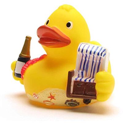 Duckshop City Duck Sylt Badeend Bano-eend Plastic eend L: 8 cm Duckshop City Duck Sylt Badeend Bano-eend Plastic eend L: 8 cm
