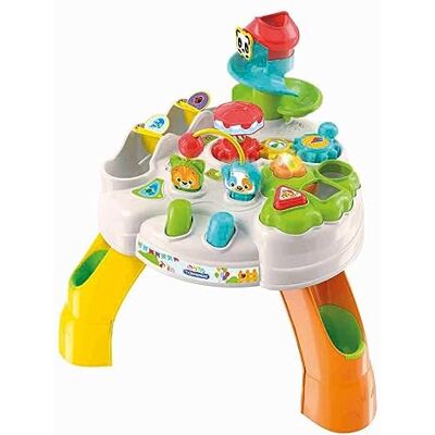 Clementoni 17300 Table Happy Park Activiteitentafel, dierenpark, interactief spel voor kinderen van 10 maanden, educatief speelgoed, babyspeelgoed, eerste leeftijd, gemaakt in Italië Clementoni 17300 Table Happy Park Activiteitentafel, dierenpark, interactief spel voor kinderen van 10 maanden, educatief speelgoed, babyspeelgoed, eerste leeftijd, gemaakt in Italië