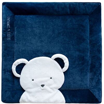 DOUDOU ET COMPAGNIE – PARIS – Doudou et Compagnie Babyspeelmat Speelmat Beer Blauw 100 x 100 cm Vierkant Tapidou DC3717 DOUDOU ET COMPAGNIE – PARIS – Doudou et Compagnie Babyspeelmat Speelmat Beer Blauw 100 x 100 cm Vierkant Tapidou DC3717