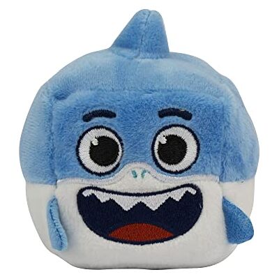 Giochi Preziosi Baby Big Show-Daddy Shark Pluche kubus in blauwe kleur om op te drukken om naar de vrolijke ring te luisteren, voor kinderen, BAH14300 Giochi Preziosi Baby Big Show-Daddy Shark Pluche kubus in blauwe kleur om op te drukken om naar de vrolijke ring te luisteren, voor kinderen, BAH14300