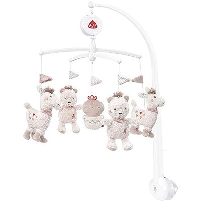 Fehn 058024 Muziekmobiel Peru – mobiel met zachte melodie"weet je hoeveel sterretjes staan" en pluizige figuren – met bevestiging – voor baby's van 0-5 maanden – diameter: 40 cm – hoogte: 65 cm Fehn 058024 Muziekmobiel Peru – mobiel met zachte melodie"weet je hoeveel sterretjes staan" en pluizige figuren – met bevestiging – voor baby's van 0-5 maanden – diameter: 40 cm – hoogte: 65 cm
