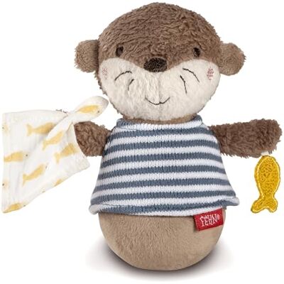 Fehn Mini-staande otter, grappig motorisch speelgoed om vast te pakken, aan te raken, aan te raken en op te tillen, voor baby's en peuters vanaf 0 maanden Fehn Mini-staande otter, grappig motorisch speelgoed om vast te pakken, aan te raken, aan te raken en op te tillen, voor baby's en peuters vanaf 0 maanden