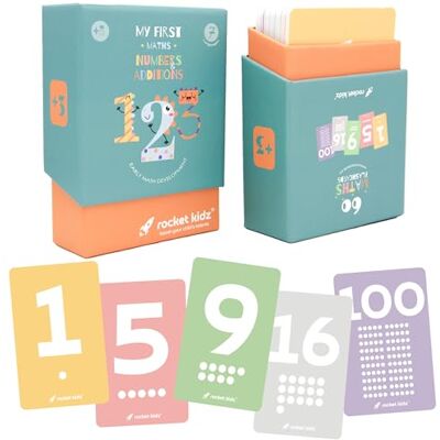 Rocket Kidz Mijn eerste Montessori-wiskunde: cijfers en toevoegingen 60 Montessori Flash-kaarten voor vroege stimulatie van wiskundig denken bij baby's en kleine kinderen Rocket Kidz Mijn eerste Montessori-wiskunde: cijfers en toevoegingen 60 Montessori Flash-kaarten voor vroege stimulatie van wiskundig denken bij baby's en kleine kinderen