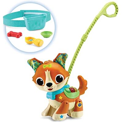 VTech Puppy voor kinderen wandelingen, Tito leert lopen, speelgoed voor baby's vanaf 18 maanden, Spaanse versie VTech Puppy voor kinderen wandelingen, Tito leert lopen, speelgoed voor baby's vanaf 18 maanden, Spaanse versie
