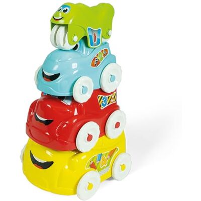 Clementoni Baby – activiteitenvoertuigen, machines voor kinderen vanaf 10 maanden, spel voor de vroege kinderjaren, gemaakt in Italië, spelen voor de toekomst, 4 stapelbare manieren om coördinatie, Clementoni Baby – activiteitenvoertuigen, machines voor kinderen vanaf 10 maanden, spel voor de vroege kinderjaren, gemaakt in Italië, spelen voor de toekomst, 4 stapelbare manieren om coördinatie,