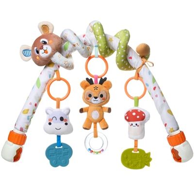 TUMAMA KIDS TUMAMA Activiteitsboog met spiraalbinding, speelgoed voor wiegen en kinderwagens, speelgoedclips voor reisactiviteiten, pluche speelgoed voor verjaardagscadeaus vanaf de geboorte TUMAMA KIDS TUMAMA Activiteitsboog met spiraalbinding, speelgoed voor wiegen en kinderwagens, speelgoedclips voor reisactiviteiten, pluche speelgoed voor verjaardagscadeaus vanaf de geboorte