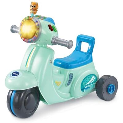 VTech 3-in-1 interactieve step, blauw, babydrager, driewieler met interactief speelbord, activiteits- en ontwikkelingsspeelgoed, cadeau voor baby's vanaf 1 jaar inhoud in het Frans VTech 3-in-1 interactieve step, blauw, babydrager, driewieler met interactief speelbord, activiteits- en ontwikkelingsspeelgoed, cadeau voor baby's vanaf 1 jaar inhoud in het Frans