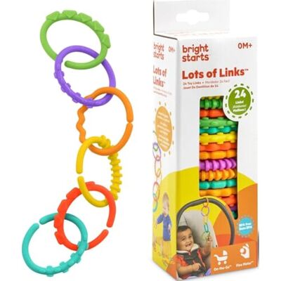 Bright Starts , Meerkleurige ringen van Fun Links Bright Starts , Meerkleurige ringen van Fun Links