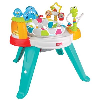 winfun 3-in-1 Zitten en spelen, activiteitencentrum en speeltafel voor peuters Interactief speelgoed met rammelen en klikken met lichten en geluiden Geschikt voor jongens en meisjes vanaf 6 maanden winfun 3-in-1 Zitten en spelen, activiteitencentrum en speeltafel voor peuters Interactief speelgoed met rammelen en klikken met lichten en geluiden Geschikt voor jongens en meisjes vanaf 6 maanden