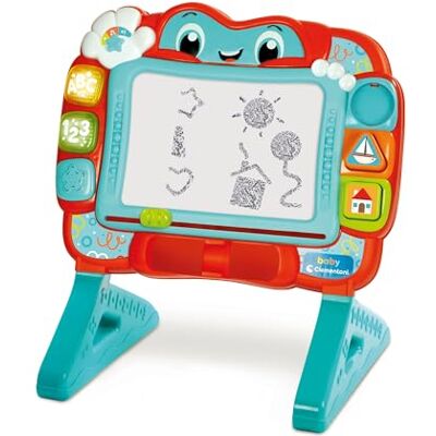 Clementoni Baby leisteen zingen en leren – interactief elektronisch spel, magneetbord voor kinderen van 18 maanden, educatieve nummers en woorden, sprekend activiteitencentrum, Italiaans en Engels, voor Clementoni Baby leisteen zingen en leren – interactief elektronisch spel, magneetbord voor kinderen van 18 maanden, educatieve nummers en woorden, sprekend activiteitencentrum, Italiaans en Engels, voor
