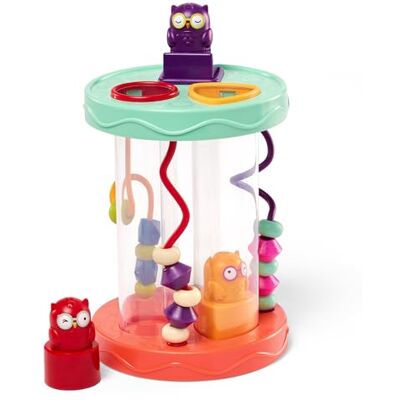 B. toys Hooty-Hoo Baby Sorter Sorteerspeelgoed met 3 uilen Kleurrijke vormen, parellabyrint en grappige geluiden Ontwikkelings- en onderwijsspel vanaf 10 maanden B. toys Hooty-Hoo Baby Sorter Sorteerspeelgoed met 3 uilen Kleurrijke vormen, parellabyrint en grappige geluiden Ontwikkelings- en onderwijsspel vanaf 10 maanden