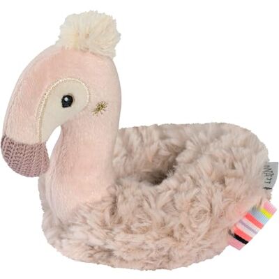 Fehn Flamingo Gripring, motorisch speelgoed met rammelaar, voor vroeg leren, trouwe metgezel voor baby's en peuters vanaf 0 maanden Fehn Flamingo Gripring, motorisch speelgoed met rammelaar, voor vroeg leren, trouwe metgezel voor baby's en peuters vanaf 0 maanden