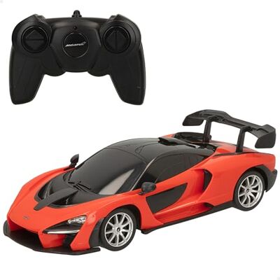 COLORBABY Rastar McLaren Senna, radiografisch bestuurbare auto, officiële licentie, schaal 1:18, oranje, radiografisch bestuurbare auto's, radiografisch bestuurbaar voertuig, afstandsbediening, COLORBABY Rastar McLaren Senna, radiografisch bestuurbare auto, officiële licentie, schaal 1:18, oranje, radiografisch bestuurbare auto's, radiografisch bestuurbaar voertuig, afstandsbediening,