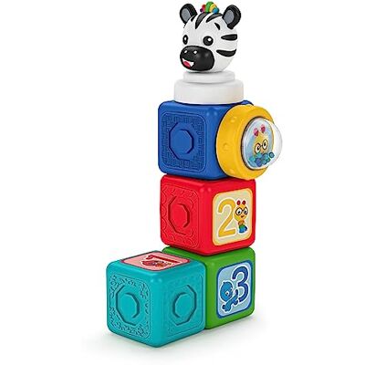 Baby Einstein Aansluitbare magnetische kubussen, add & stack, Montessori bouwset. voor kinderen vanaf 6 maanden (6 stuks) Baby Einstein Aansluitbare magnetische kubussen, add & stack, Montessori bouwset. voor kinderen vanaf 6 maanden (6 stuks)