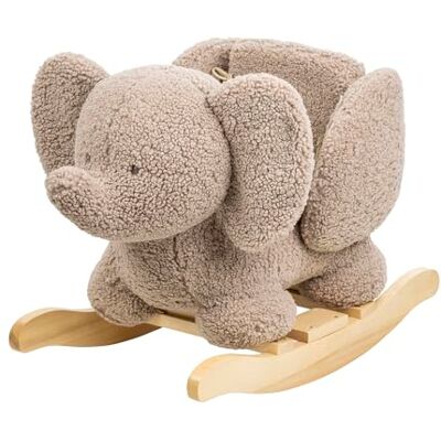 Nattou Zacht pluche schommeldier Olifant schommelkussen Inclusief veiligheidsgordel Vrolijke schommel ca. 60 cm Lapidou Polyester/hout Taupe Nattou Zacht pluche schommeldier Olifant schommelkussen Inclusief veiligheidsgordel Vrolijke schommel ca. 60 cm Lapidou Polyester/hout Taupe
