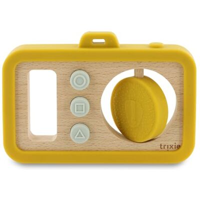 Trixie Houten en siliconen babycamera Mr. Leeuw Trixie Houten en siliconen babycamera Mr. Leeuw