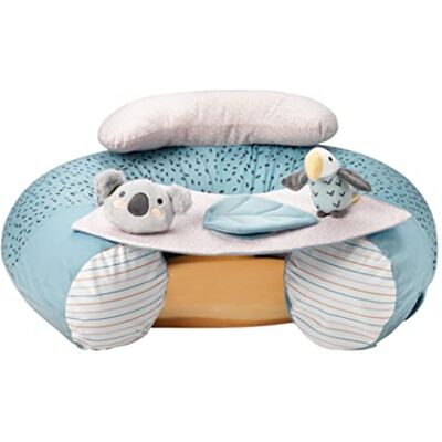 Nuby Animal Adventures Sit-Me-Up Opblaasbaar babyzitje met afneembaar dienblad, machinewasbaar vanaf 6 maanden Nuby Animal Adventures Sit-Me-Up Opblaasbaar babyzitje met afneembaar dienblad, machinewasbaar vanaf 6 maanden