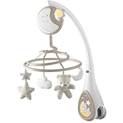 Chicco Next2Dreams Mobile voor babybed met verlichting en muziek, 3-in-1, compatibel met Next2Me wieg, met geluidseffecten, zachte nachtlichtprojector en muziek, 0 maanden, beige Chicco Next2Dreams Mobile voor babybed met verlichting en muziek, 3-in-1, compatibel met Next2Me wieg, met geluidseffecten, zachte nachtlichtprojector en muziek, 0 maanden, beige