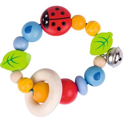 Goki Ladybug flexibele houten rammelaar Goki Ladybug flexibele houten rammelaar