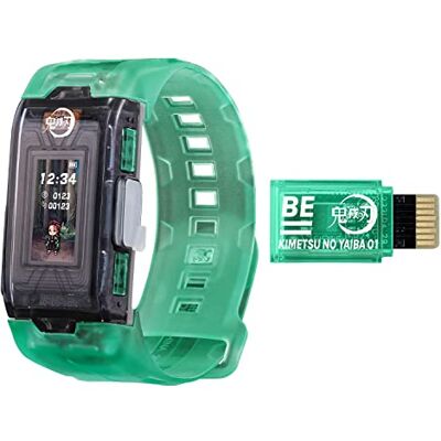 Bandai Vital BE Demon Slayer armband Digitaal huisdierhorloge met geheugenkaart op basis van Demon Slayer anime en Manga Train met je huisdier Bandai Vital BE Demon Slayer armband Digitaal huisdierhorloge met geheugenkaart op basis van Demon Slayer anime en Manga Train met je huisdier