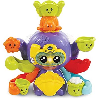 VTech Polo, My Octopus Rigolo, badspeelgoed voor kinderen, interactief badspeelgoed, speelgoed vanaf 1 jaar 1/5 jaar Franse versie, meerkleurig VTech Polo, My Octopus Rigolo, badspeelgoed voor kinderen, interactief badspeelgoed, speelgoed vanaf 1 jaar 1/5 jaar Franse versie, meerkleurig