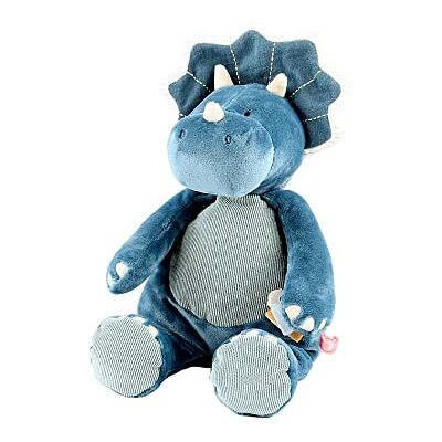Noukie's – Pluche baby Ops de Triceratops – 25 cm – knuffeldier van biologisch katoen – ideaal vanaf de geboorte Noukie's – Pluche baby Ops de Triceratops – 25 cm – knuffeldier van biologisch katoen – ideaal vanaf de geboorte