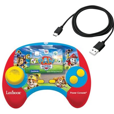 Lexibook , Power Console® La Paw Patrol JCG100PAi1LXB tweetalige educatieve spelconsole Frans/Engels met 100 activiteiten Lexibook , Power Console® La Paw Patrol JCG100PAi1LXB tweetalige educatieve spelconsole Frans/Engels met 100 activiteiten