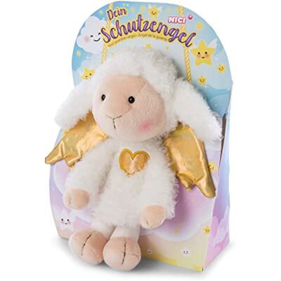 NICI La Lammie de beschermengel pluche schaap 30 cm in geschenkdoos pluche schapen voor meisjes, jongens en baby's zacht speelgoed om te knuffelen en cadeau te geven knuffeldier wit/goud NICI La Lammie de beschermengel pluche schaap 30 cm in geschenkdoos pluche schapen voor meisjes, jongens en baby's zacht speelgoed om te knuffelen en cadeau te geven knuffeldier wit/goud