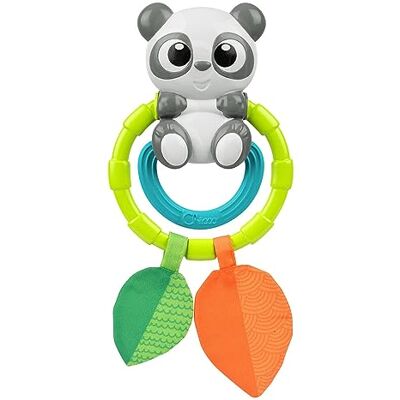Chicco Panda-rammelaar, met zachte plastic ringen voor het bijten van baby's, eenvoudige handgreep, bevordert de ontwikkeling van handmatige en visuele activiteiten, babyspelletjes 0-18 maanden Chicco Panda-rammelaar, met zachte plastic ringen voor het bijten van baby's, eenvoudige handgreep, bevordert de ontwikkeling van handmatige en visuele activiteiten, babyspelletjes 0-18 maanden