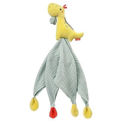 Fehn Dino Babyknuffel, slaaphulp voor pasgeborenen, fopspeen voor baby's en peuters vanaf 0 maanden Fehn Dino Babyknuffel, slaaphulp voor pasgeborenen, fopspeen voor baby's en peuters vanaf 0 maanden