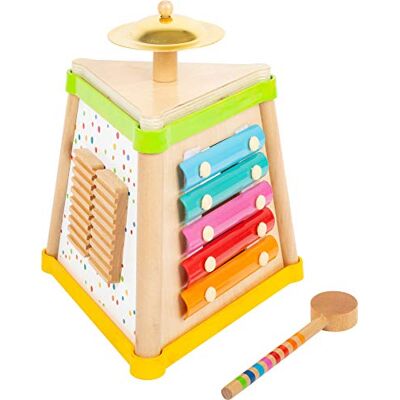 small foot 11507 Driehoek Musical Sound, van hout, kleurrijk multi-instrument voor kleine muzikanten, speelgoed, meerkleurig small foot 11507 Driehoek Musical Sound, van hout, kleurrijk multi-instrument voor kleine muzikanten, speelgoed, meerkleurig