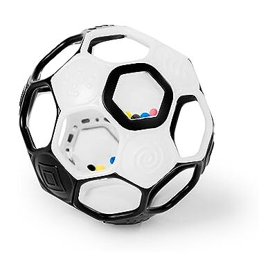 Bright Starts Oball Grippin' Goals rammelaar Voetbal Zwart en wit, gemakkelijk vast te pakken speelgoed voor pasgeborenen en meer Bright Starts Oball Grippin' Goals rammelaar Voetbal Zwart en wit, gemakkelijk vast te pakken speelgoed voor pasgeborenen en meer