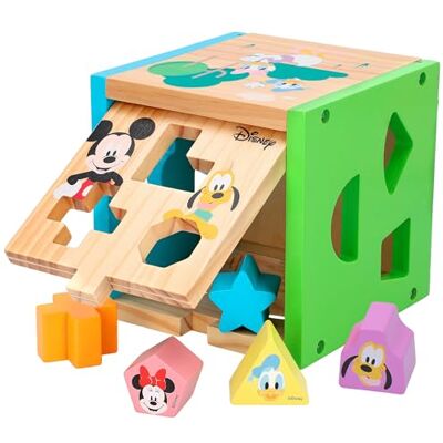 WOOMAX DISNEY Kubusvorm van hout, 15 cm WOOMAX DISNEY Kubusvorm van hout, 15 cm