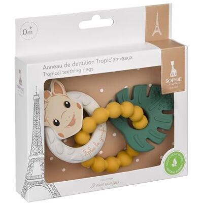 Sophie la girafe Tropic'Rings baby bijtring – sensorisch speelgoed ter verlichting van het tandvlees en de ontwikkeling van de grip – vanaf de geboorte Sophie la girafe Tropic'Rings baby bijtring – sensorisch speelgoed ter verlichting van het tandvlees en de ontwikkeling van de grip – vanaf de geboorte