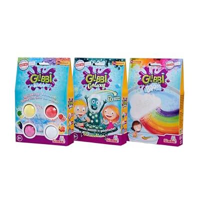 Simba 109100990 Glibbi Galaxy Boom Badspeelgoed voor kinderen vanaf 3 jaar, kleurrijk schuim voor badkuip met sterren, GID Simba 109100990 Glibbi Galaxy Boom Badspeelgoed voor kinderen vanaf 3 jaar, kleurrijk schuim voor badkuip met sterren, GID