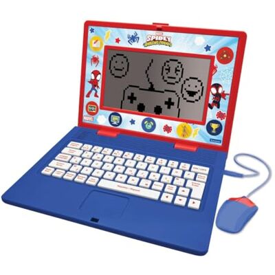 Lexibook , Spidey leercomputer voor kinderen, JC599SPi1 Frans/Engels, 170 activiteiten, Groot scherm, Educatieve spelletjes en muziek Lexibook , Spidey leercomputer voor kinderen, JC599SPi1 Frans/Engels, 170 activiteiten, Groot scherm, Educatieve spelletjes en muziek
