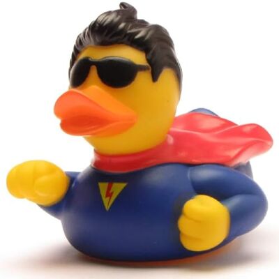 Duckshop Superman Badeend Plastic Eend Bad Duck Rubber Duck L: 8,5 cm Duckshop Superman Badeend Plastic Eend Bad Duck Rubber Duck L: 8,5 cm