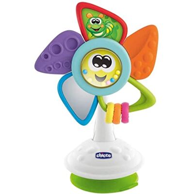 Chicco Will het windmolentje draaibare babyrammelaar met 5 activiteiten Chicco Will het windmolentje draaibare babyrammelaar met 5 activiteiten