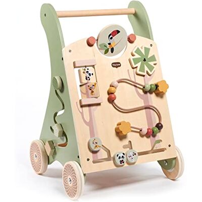 Tiny Love Boho Chic Houten loopwagen, 2-in-1 multifunctionele loopwagen, 12 interactieve activiteiten, motoriek, cognitieve ontwikkeling, comfortabel natuurlijk design, vanaf 18 maanden Tiny Love Boho Chic Houten loopwagen, 2-in-1 multifunctionele loopwagen, 12 interactieve activiteiten, motoriek, cognitieve ontwikkeling, comfortabel natuurlijk design, vanaf 18 maanden