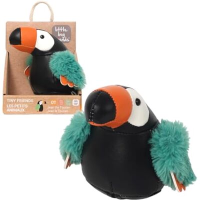 Little Big Friends Jean le Toucan – Hochet Peluche Jouet d’Éveil Sensoriel aux Textures Douces, Compagnon de Voyage Léger pour Poussette et Siège Auto, Lavable en Machine Little Big Friends Jean le Toucan – Hochet Peluche Jouet d’Éveil Sensoriel aux Textures Douces, Compagnon de Voyage Léger pour Poussette et Siège Auto, Lavable en Machine