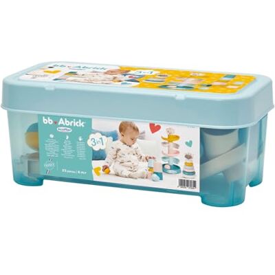 Ecoiffier Jouets 7935 BB Abrick Box 3-in-1 piramide + nestpotten + baltoren babyspeelgoed bouwspel vanaf 6 maanden gemaakt in Frankrijk Ecoiffier Jouets 7935 BB Abrick Box 3-in-1 piramide + nestpotten + baltoren babyspeelgoed bouwspel vanaf 6 maanden gemaakt in Frankrijk
