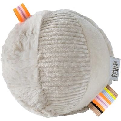 Fehn Luiaard rammelaar, materiaalmix, grijpspel om te werpen, vangen en rollen, bevordert de motoriek, voor baby's en peuters vanaf 0 maanden Fehn Luiaard rammelaar, materiaalmix, grijpspel om te werpen, vangen en rollen, bevordert de motoriek, voor baby's en peuters vanaf 0 maanden