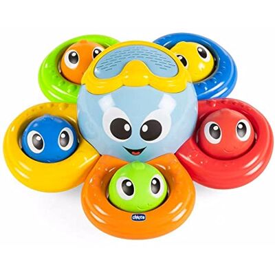 Chicco Billy de octopus, badspeelgoed voor baby's en jongeren, educatief speelgoed in octopus vorm met veelkleurige vissen, ontwikkelt de motoriek, speelgoed voor baby's, 6 maanden, 3 jaar Chicco Billy de octopus, badspeelgoed voor baby's en jongeren, educatief speelgoed in octopus vorm met veelkleurige vissen, ontwikkelt de motoriek, speelgoed voor baby's, 6 maanden, 3 jaar